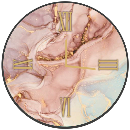 Horloge ronde en verre CIPRIA