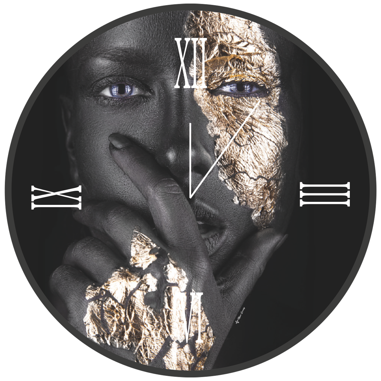 Orologio tondo in vetro MAIA