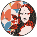 Orologio tondo in vetro GIOCONDA