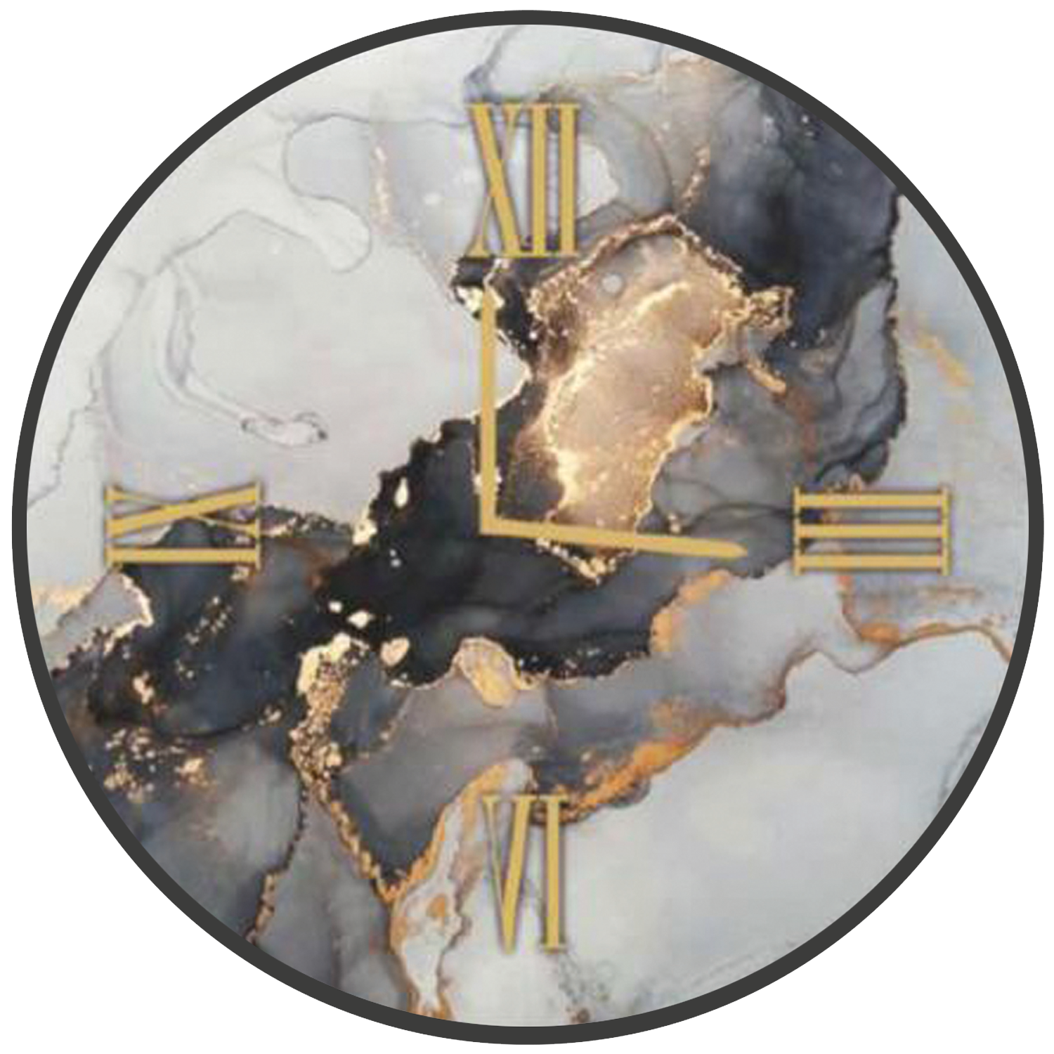 Orologio tondo in vetro ARTE FLUIDA