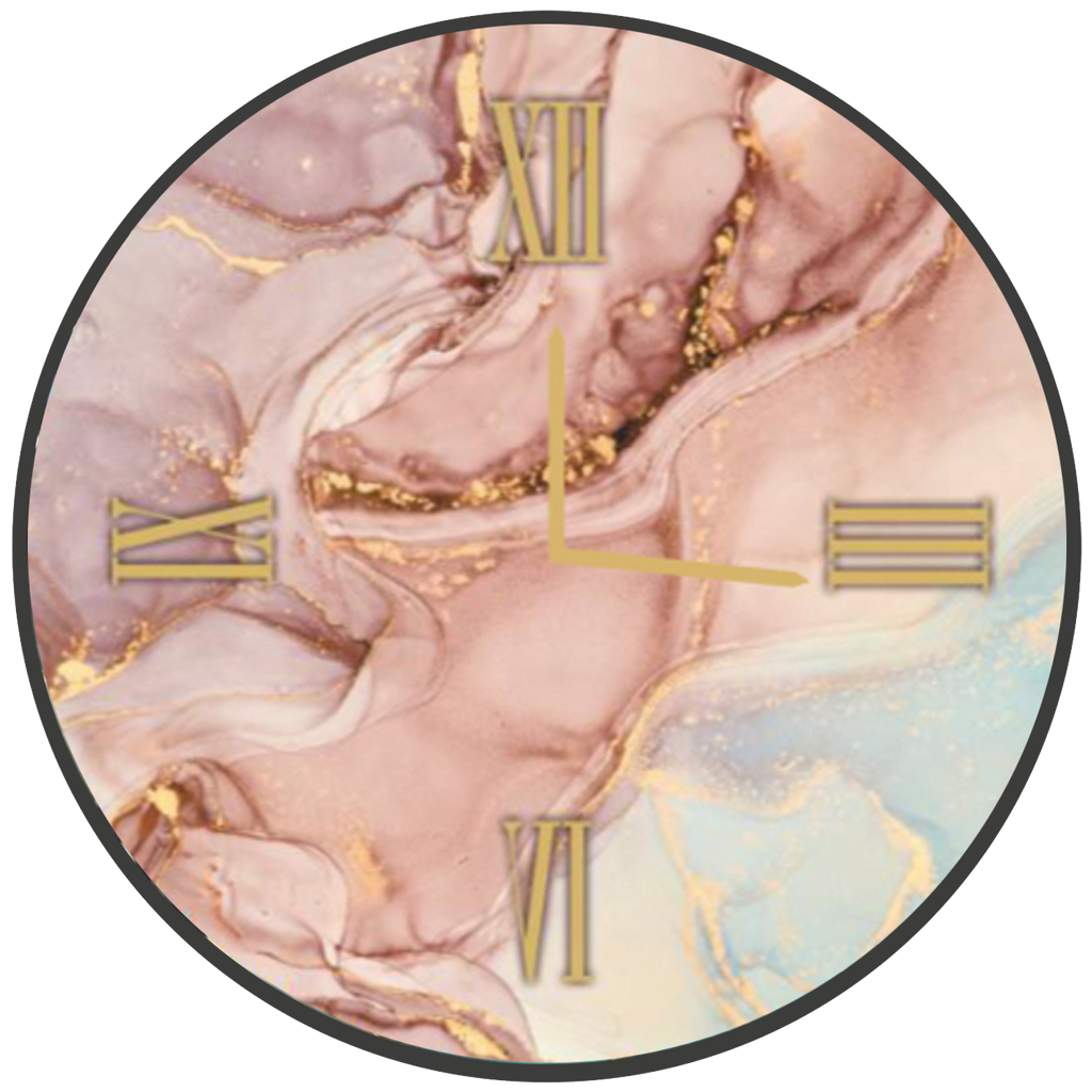 Horloge ronde en verre CIPRIA