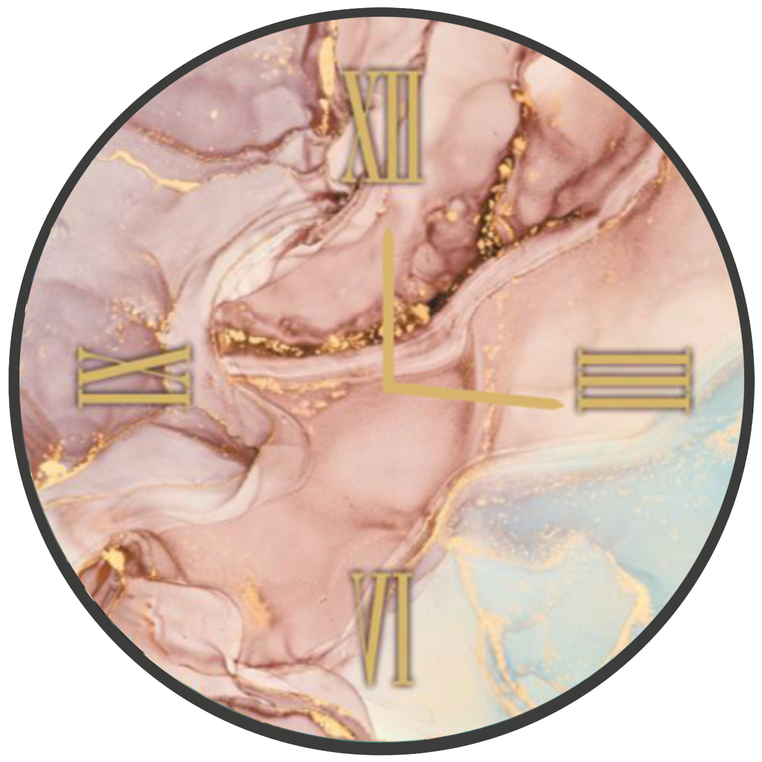 Orologio tondo in vetro CIPRIA