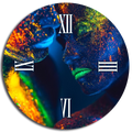 Orologio tondo in vetro SELENE