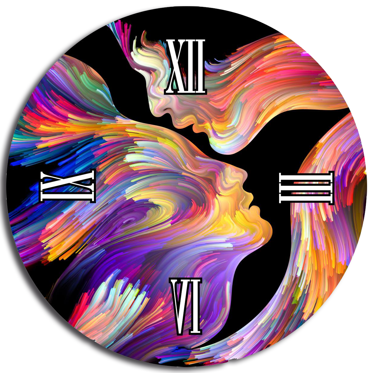ERA round glass clock