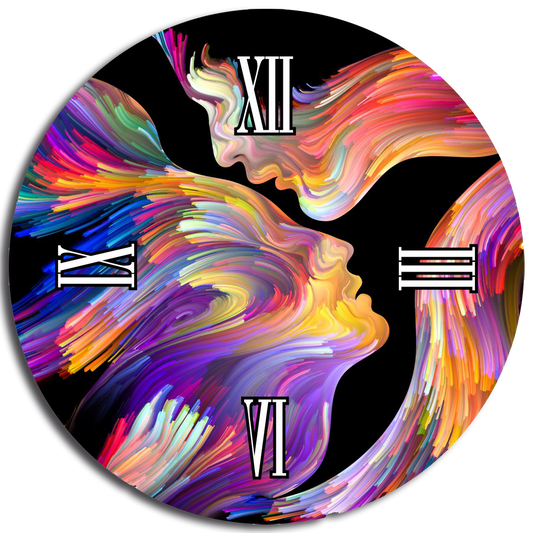 ERA round glass clock