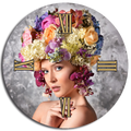 Horloge ronde en verre DEMETRA