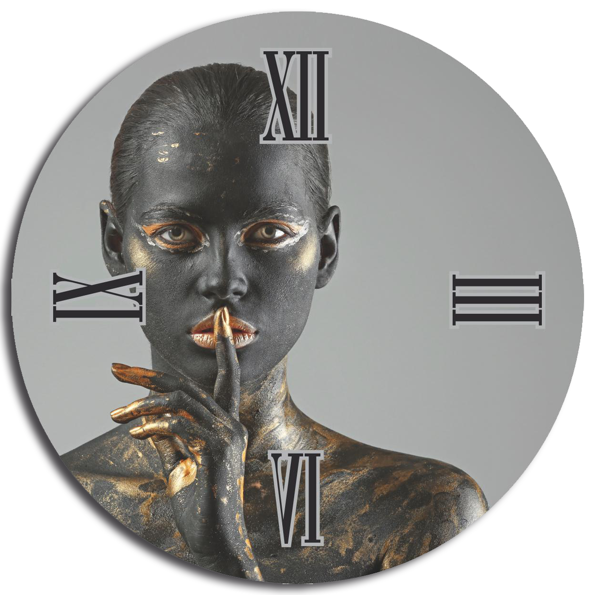 Orologio tondo in vetro CALLIOPE