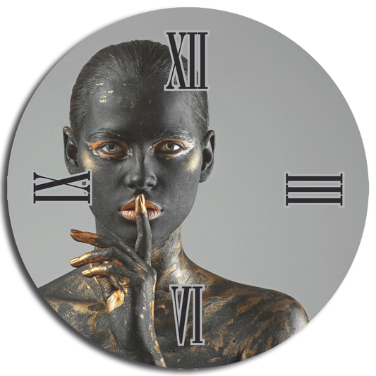 CALLIOPE round glass clock