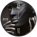 Horloge ronde en verre EGLE