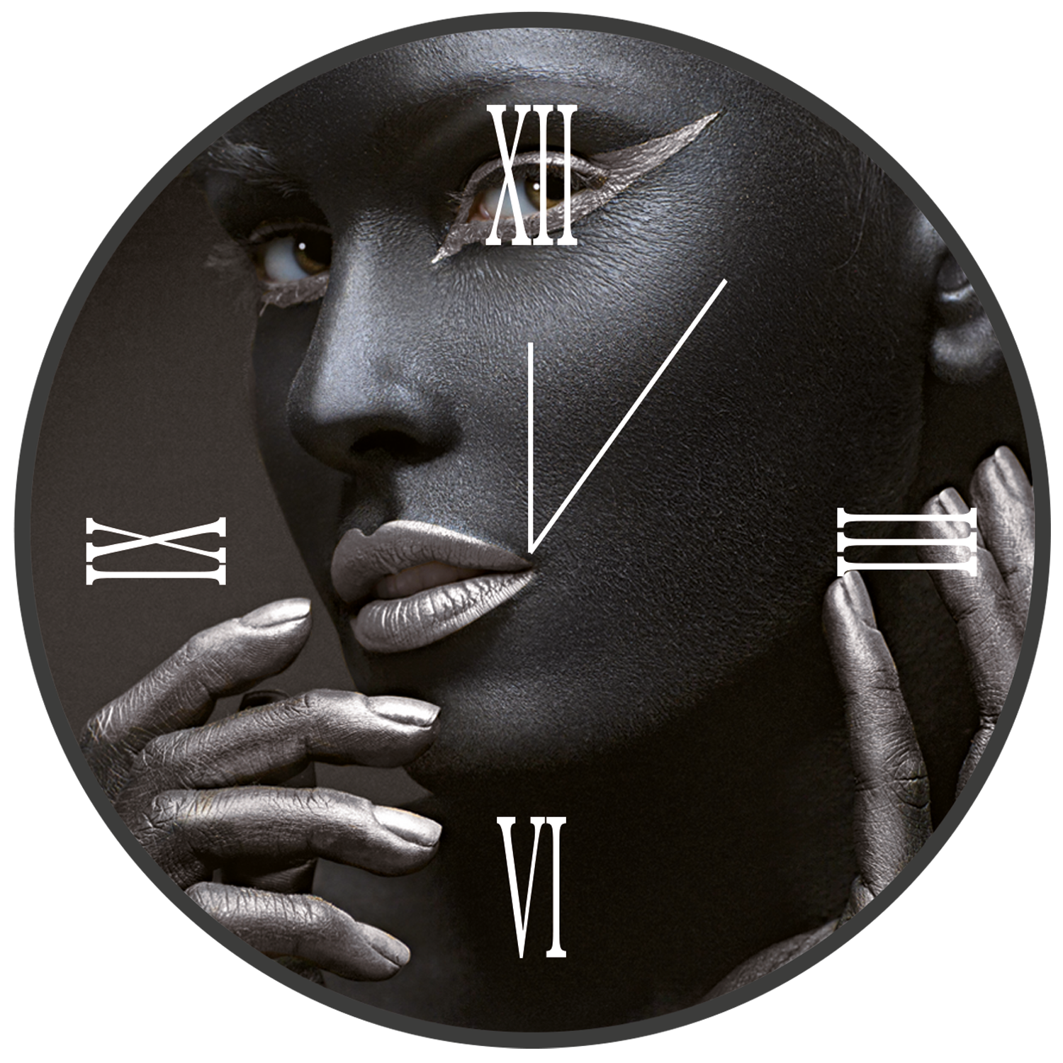 Orologio tondo in vetro EGLE