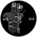 AGAPE round glass clock