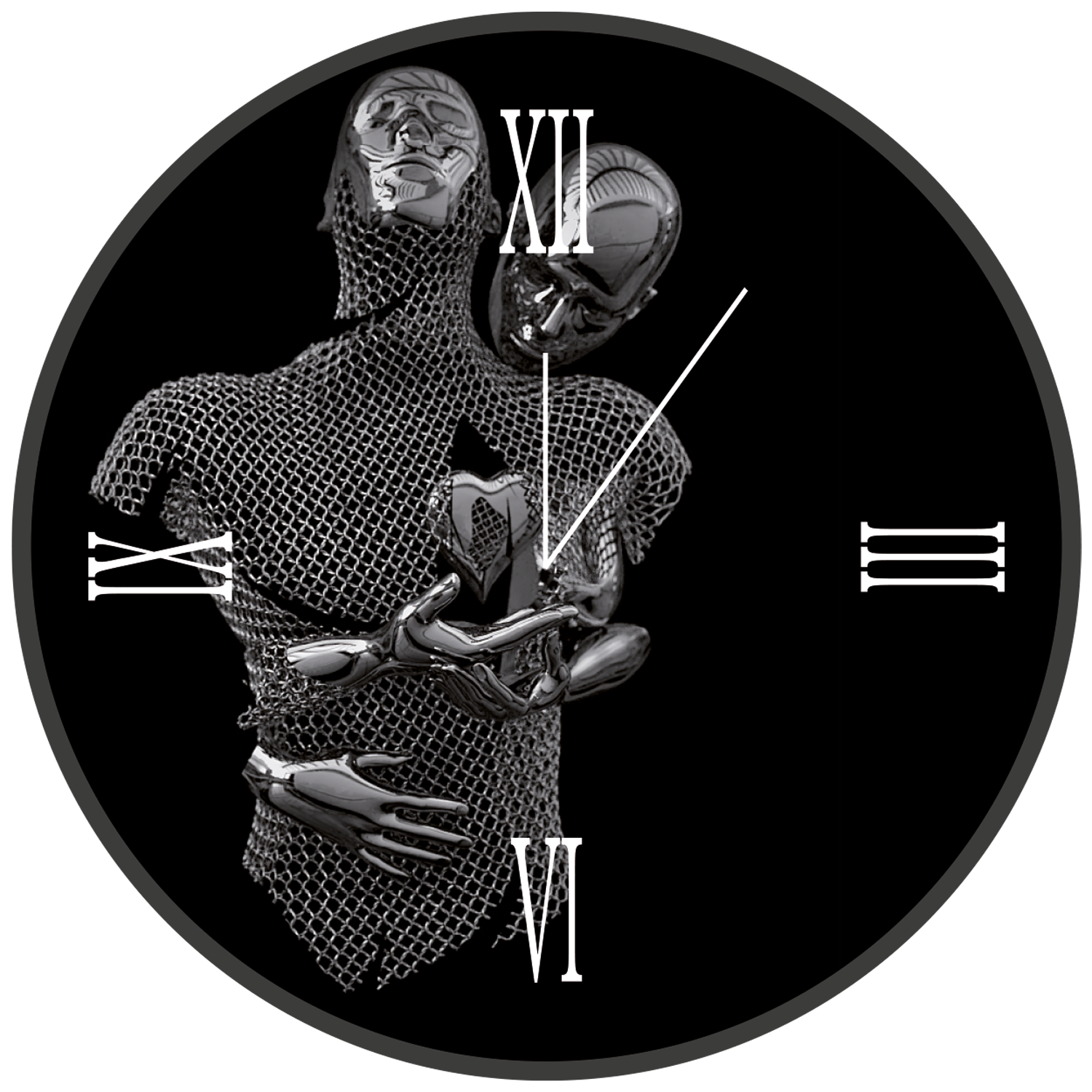 Orologio tondo in vetro AGAPE