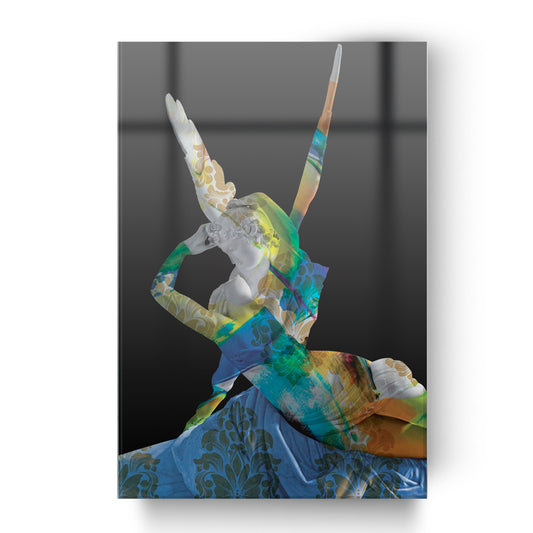 Glass painting LOVE AND PSYCHE