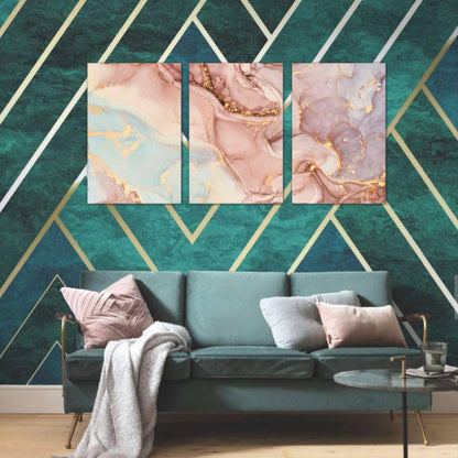 Tris di quadro in vetro ARTE FLUIDA CIPRIA