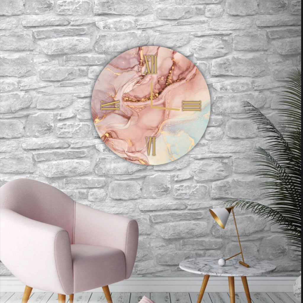 Horloge ronde en verre CIPRIA