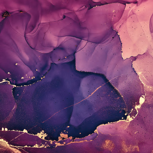 Glass painting FLUID ART MAGENTA