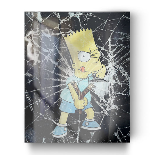 Tableau en verre BART SIMPSON
