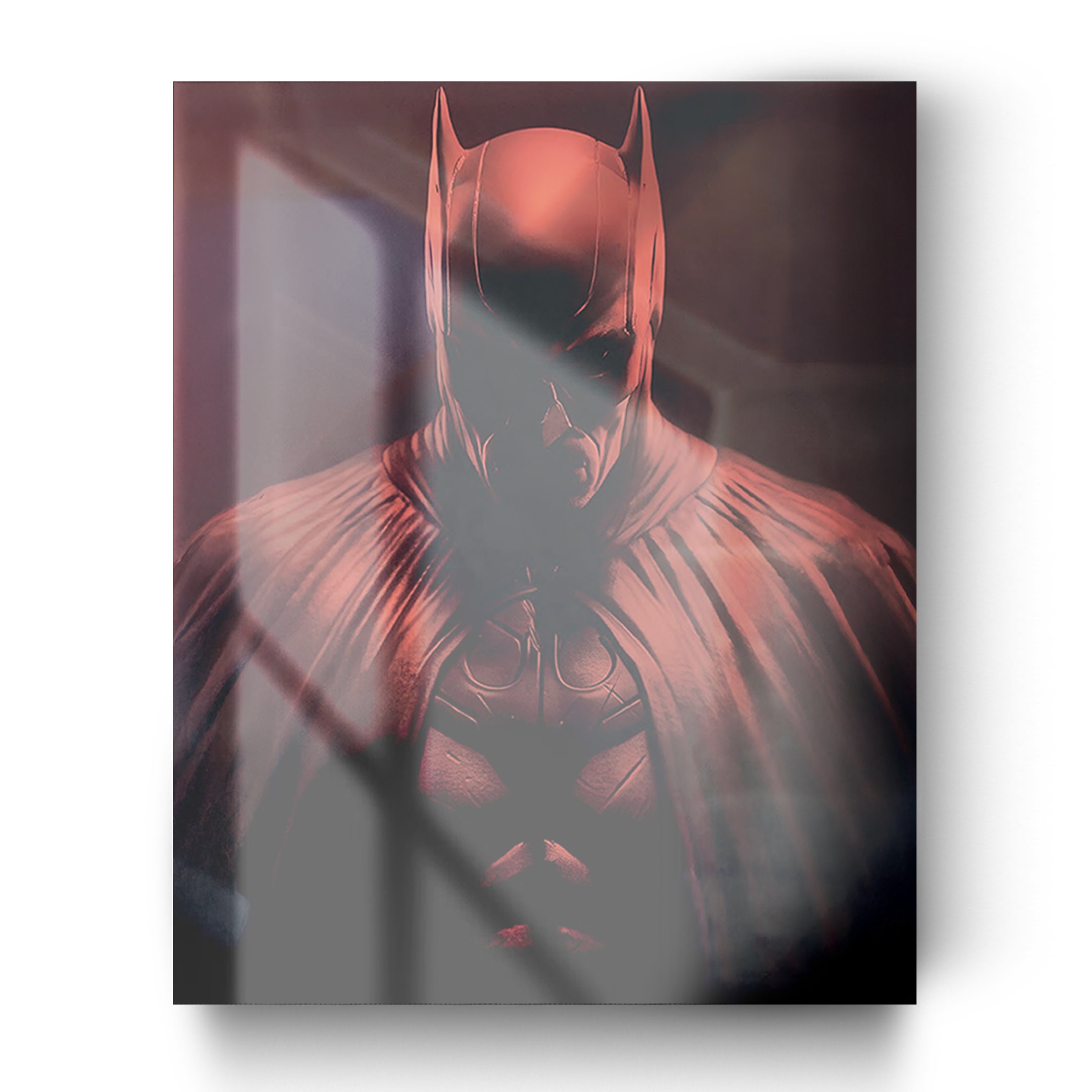 Quadro in vetro BATMAN ROSSO