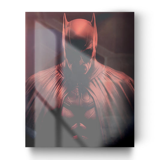BATMAN RED glass picture