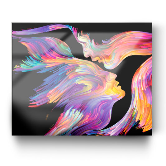 Glass painting FLUID ART POWDER