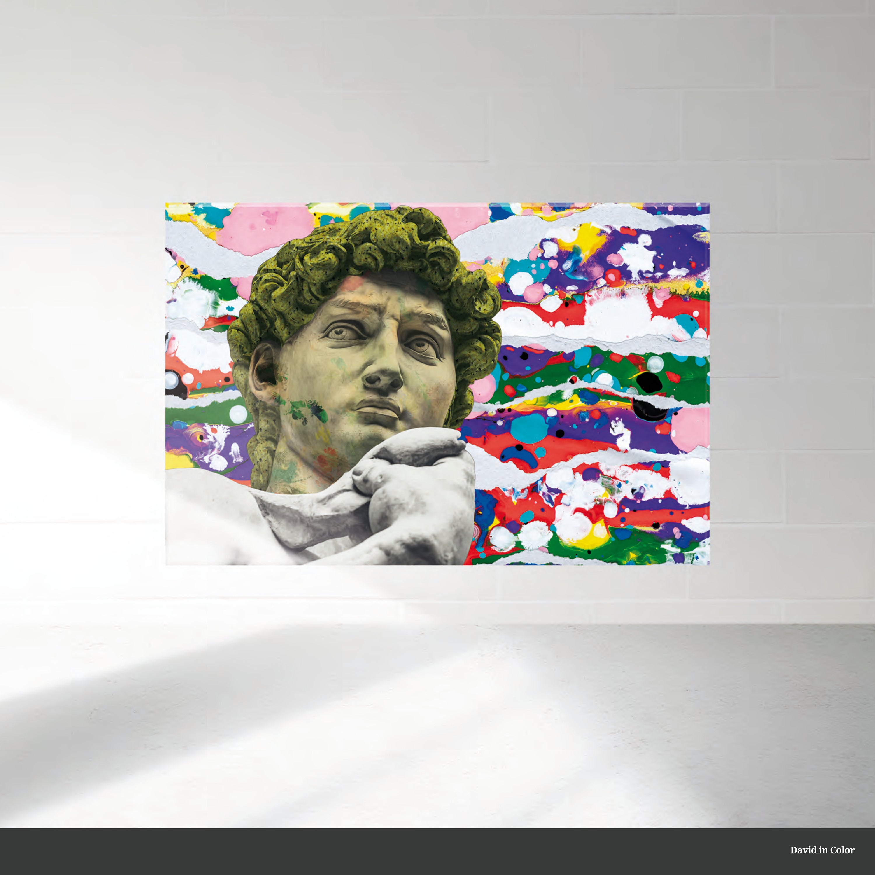 DAVID COLOR glass picture