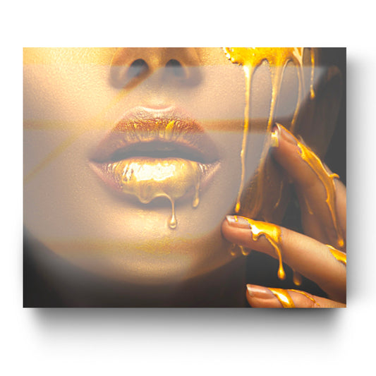 PHILIA GOLD glass picture