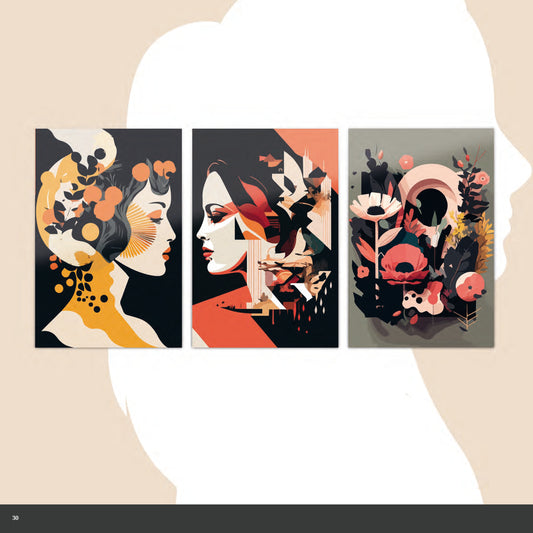 GEISHA glass picture