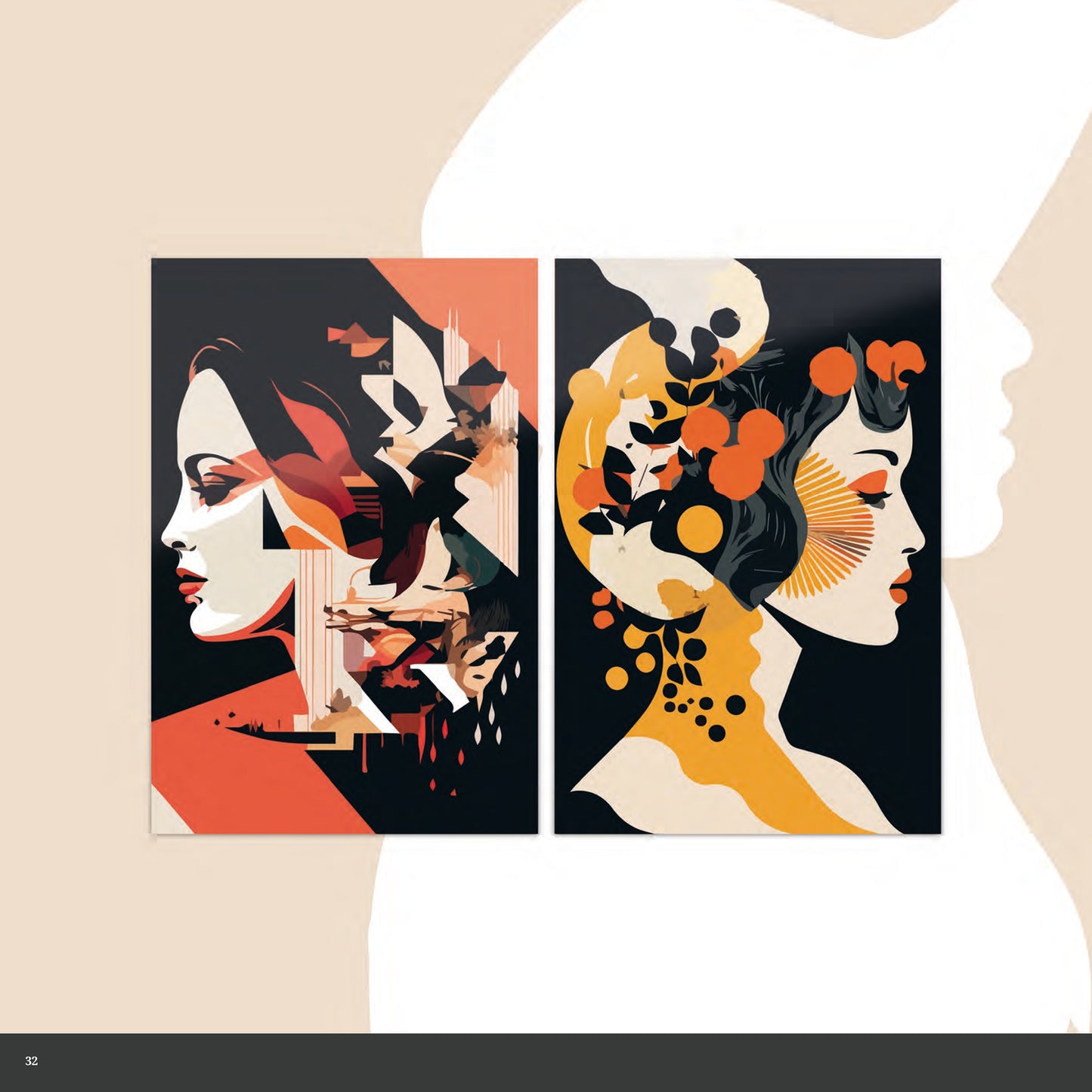 GEISHA glass picture