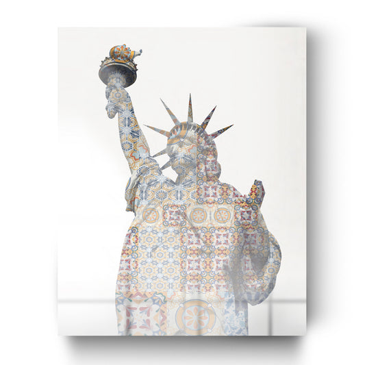 LIBERTY glass picture