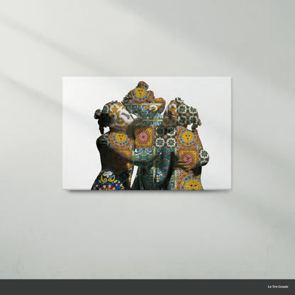 Glass painting THE THREE GRACES
