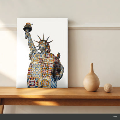 LIBERTY glass picture