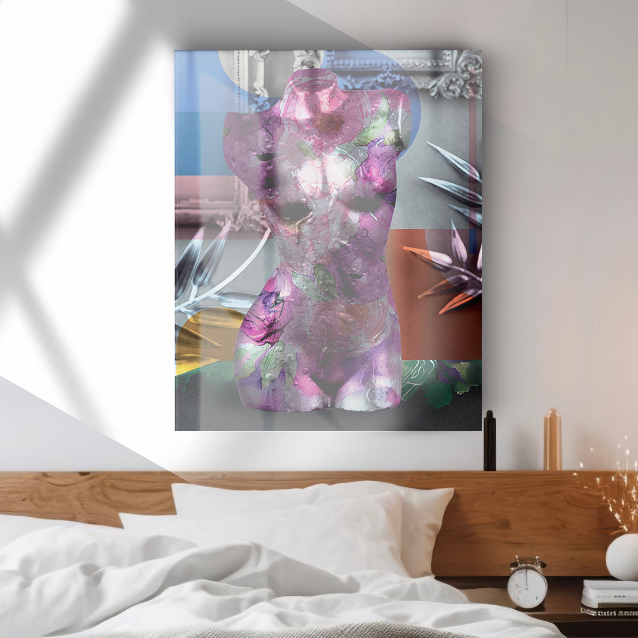 Quadro in vetro MEZZO BUSTO POP