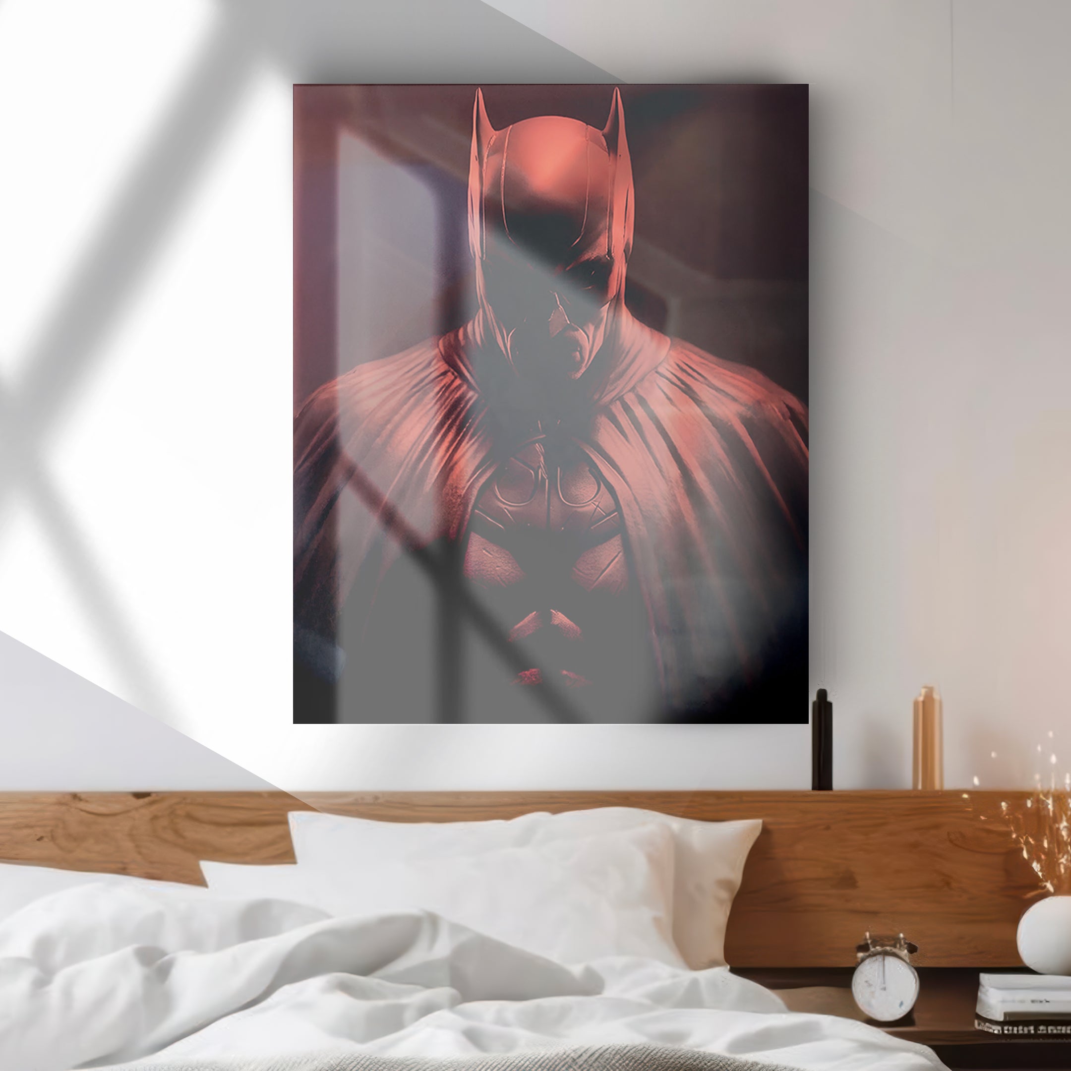 Quadro in vetro BATMAN ROSSO