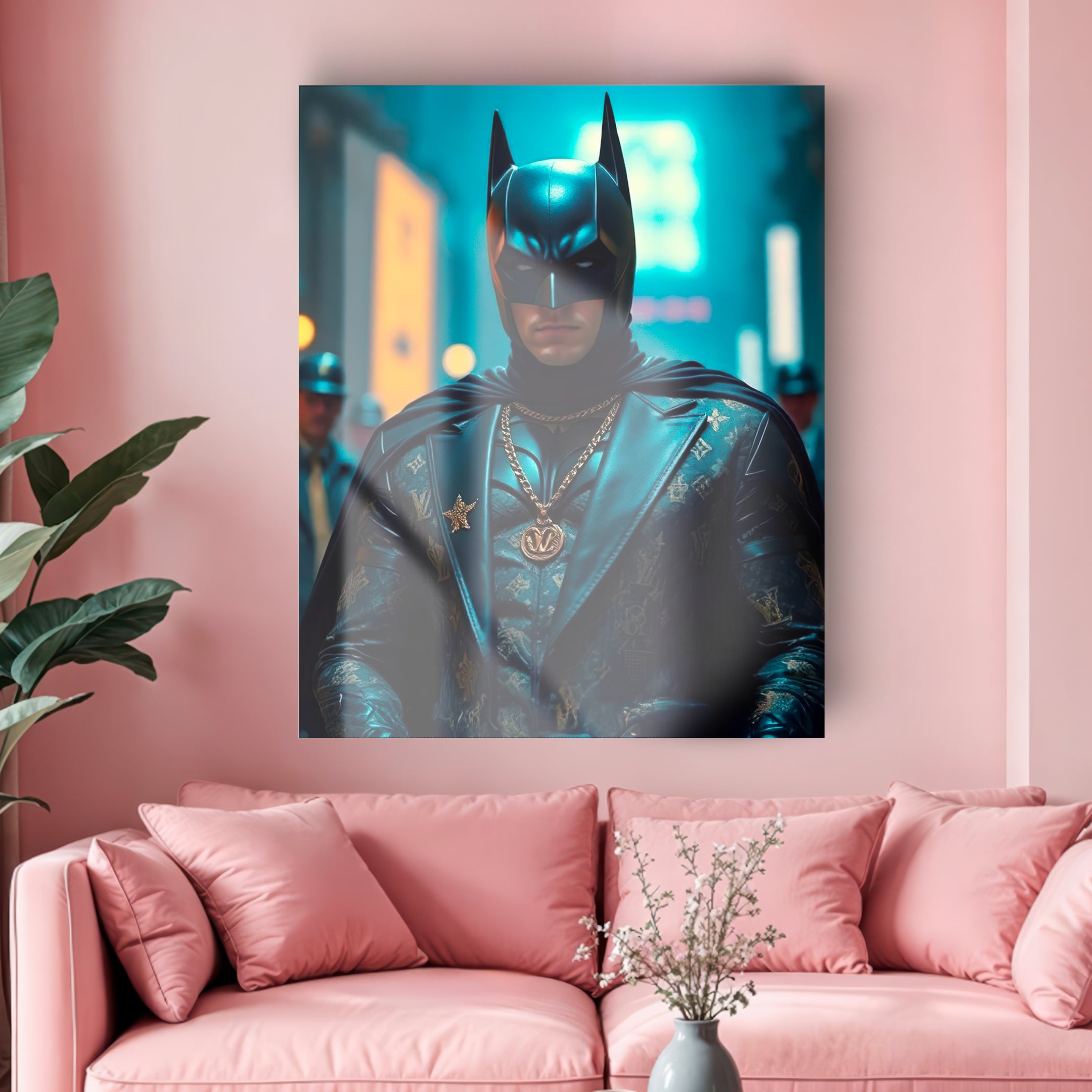 Quadro in vetro BATMAN VUITTON