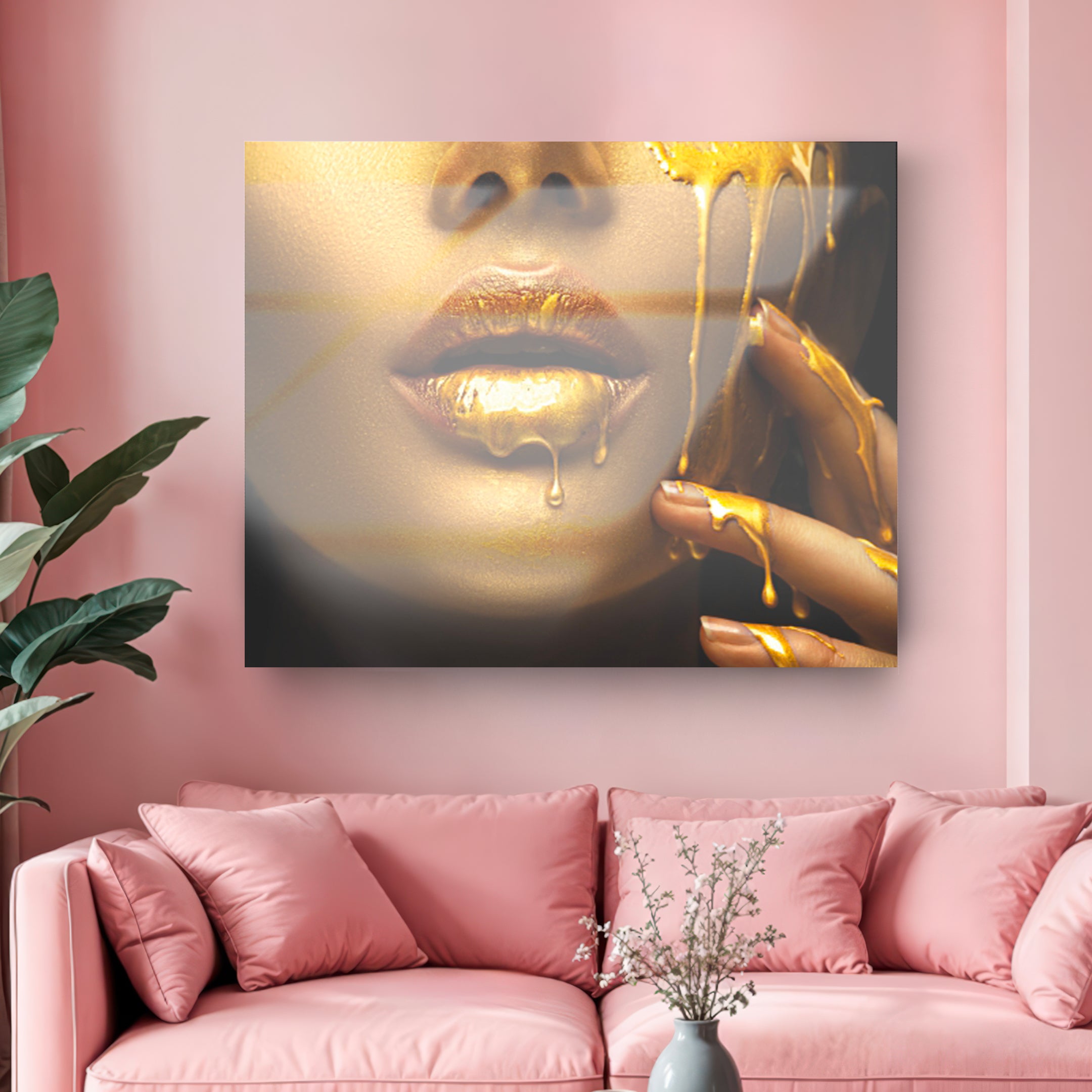 Quadro in vetro GOLDEN CRY