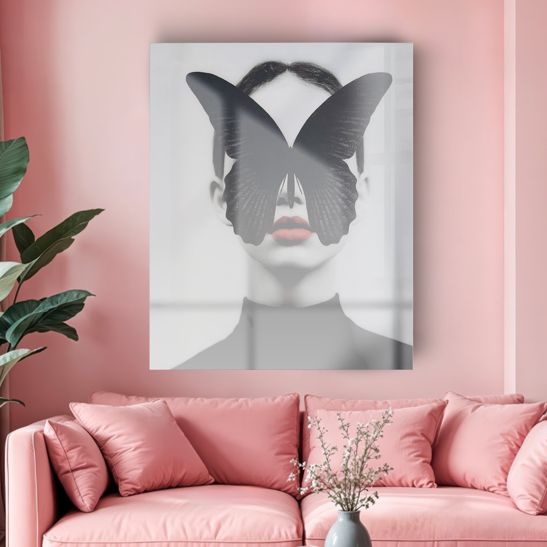Quadro in vetro BUTTERFLY