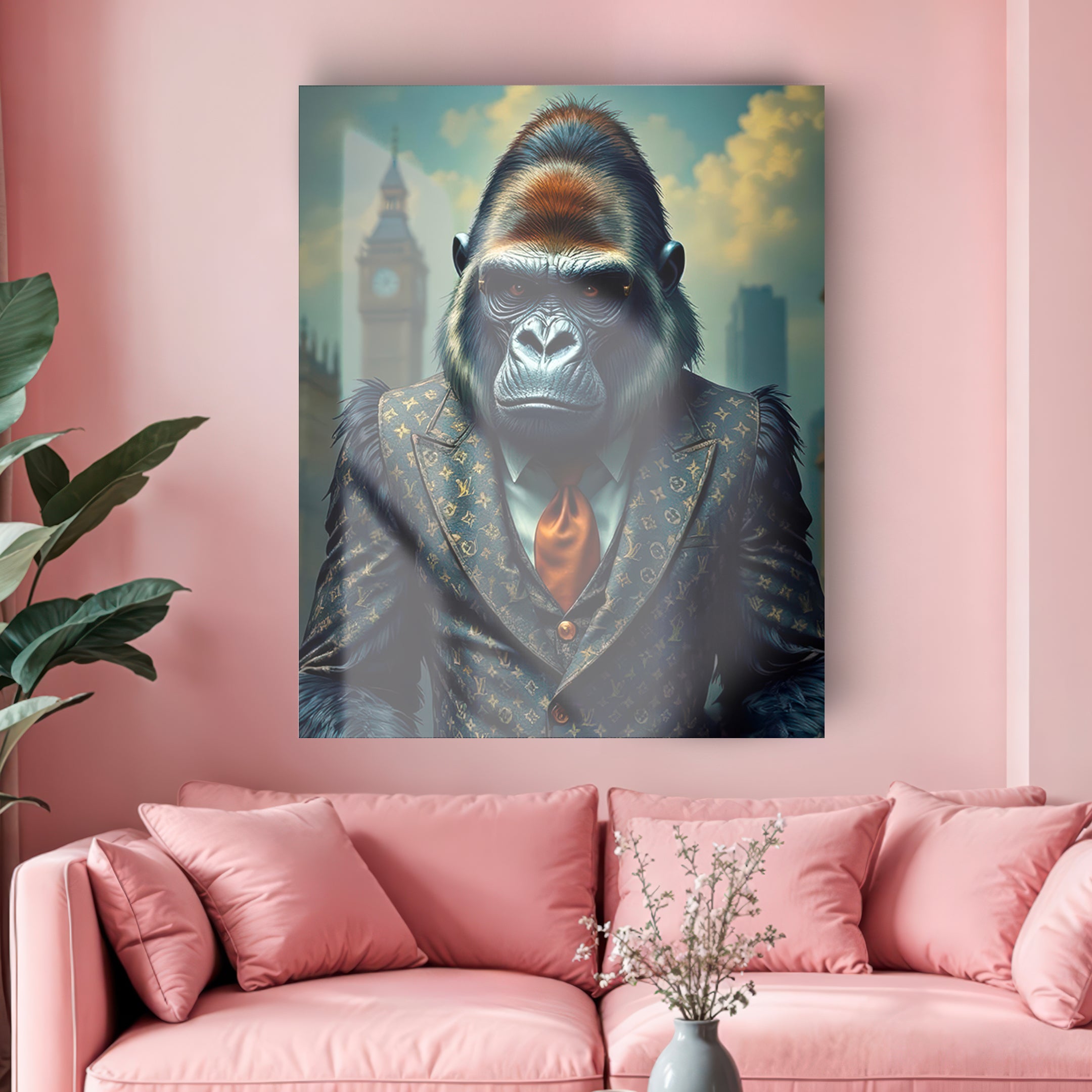 Quadro in vetro GORILLA SUITS