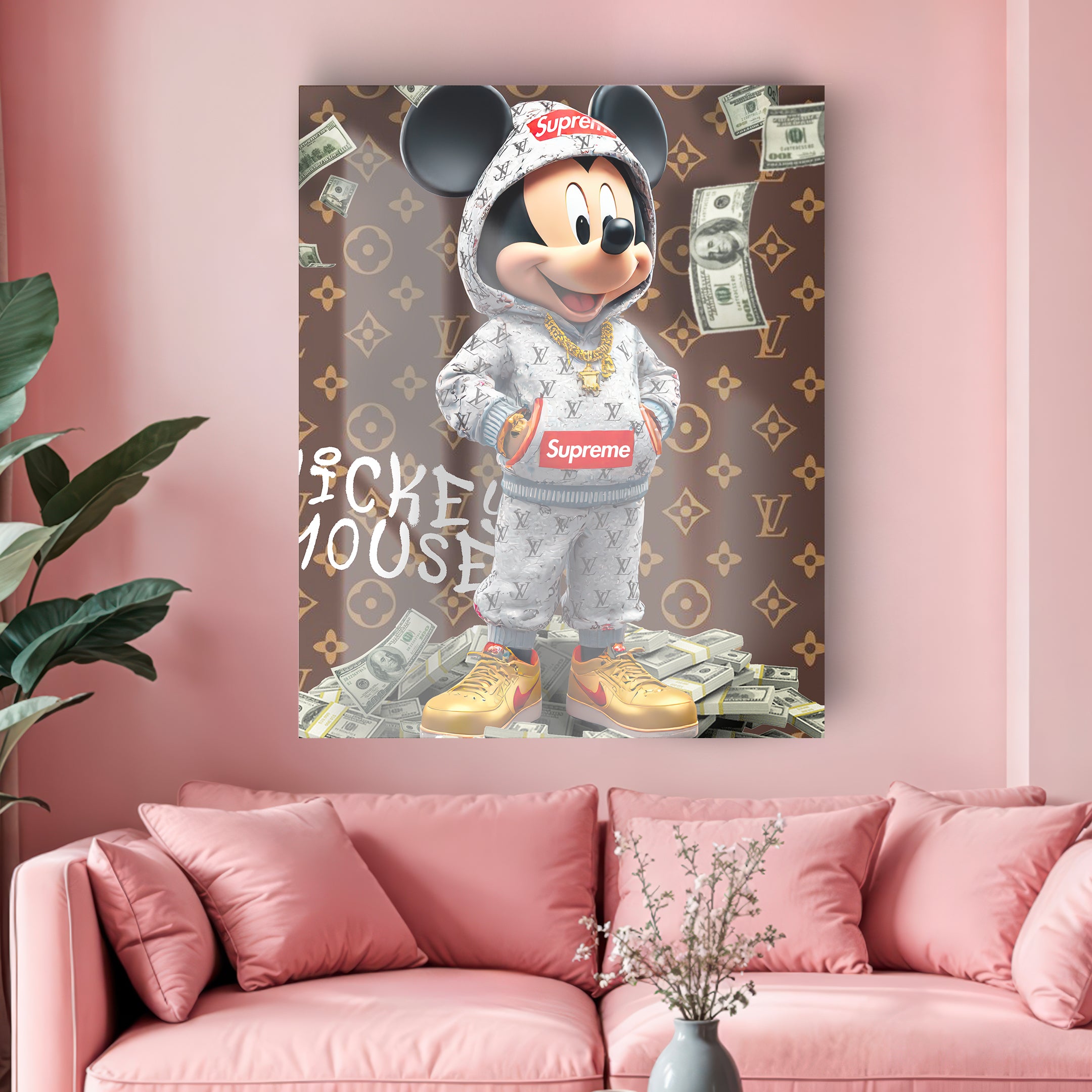 Quadro in vetro MICKY LV MOUSE