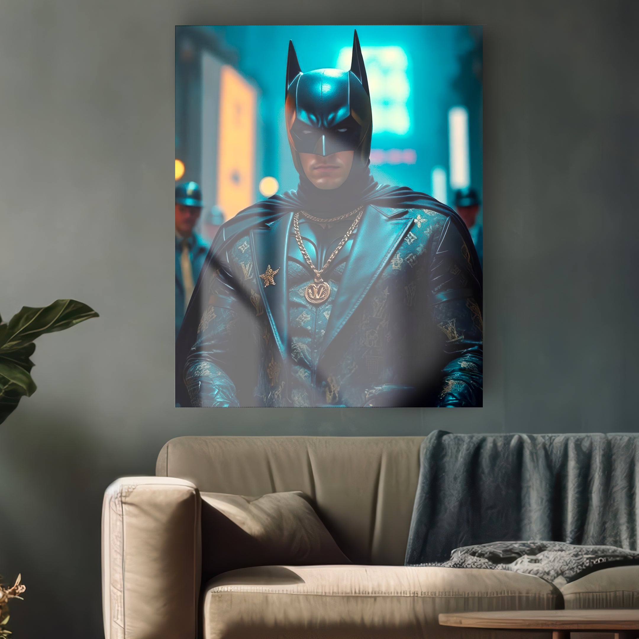 Quadro in vetro BATMAN VUITTON