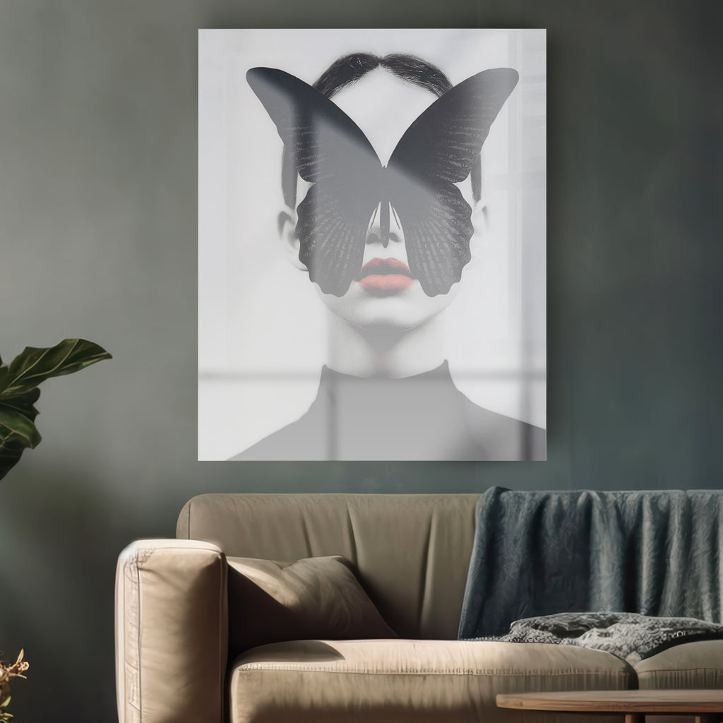 Quadro in vetro BUTTERFLY