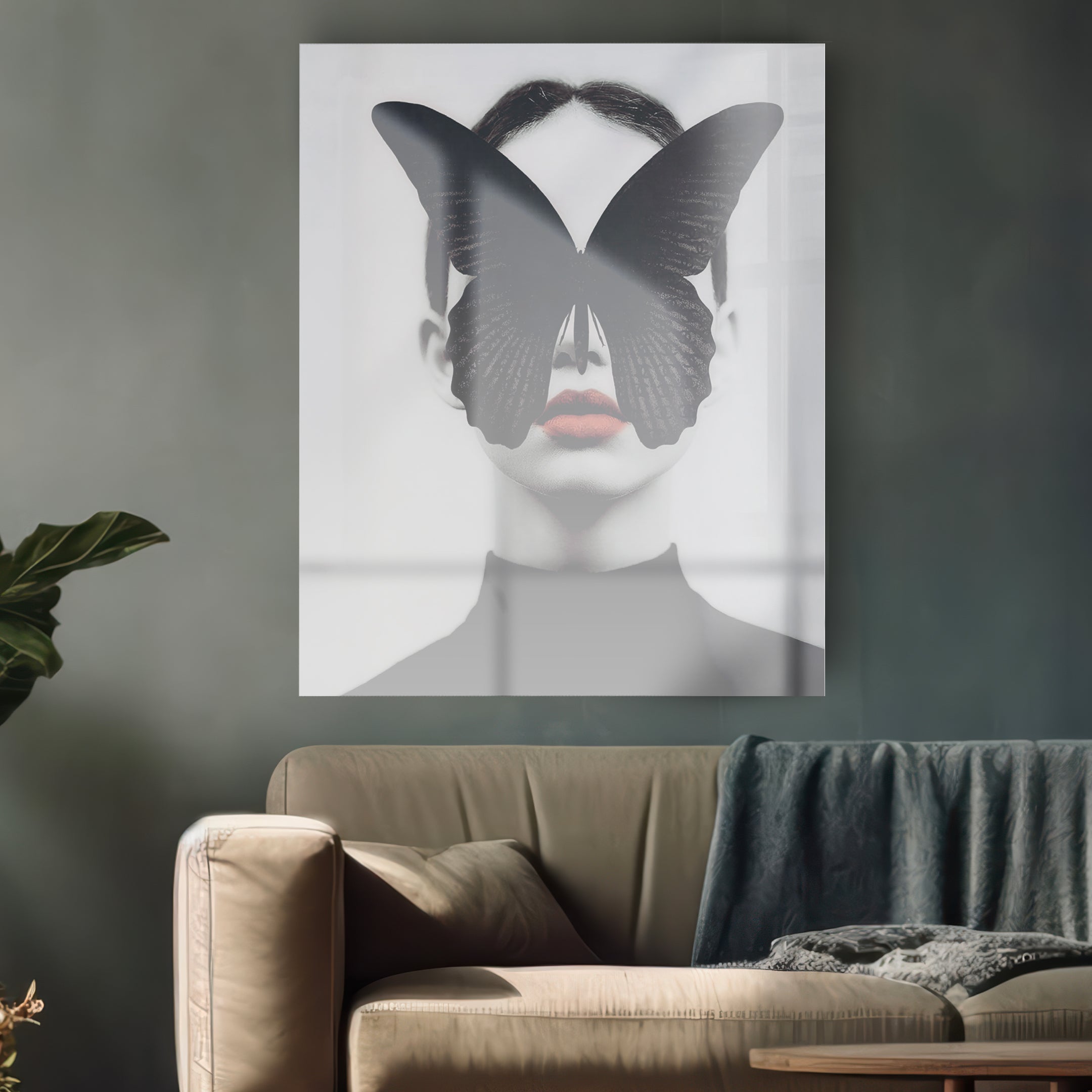 Quadro in vetro BUTTERFLY