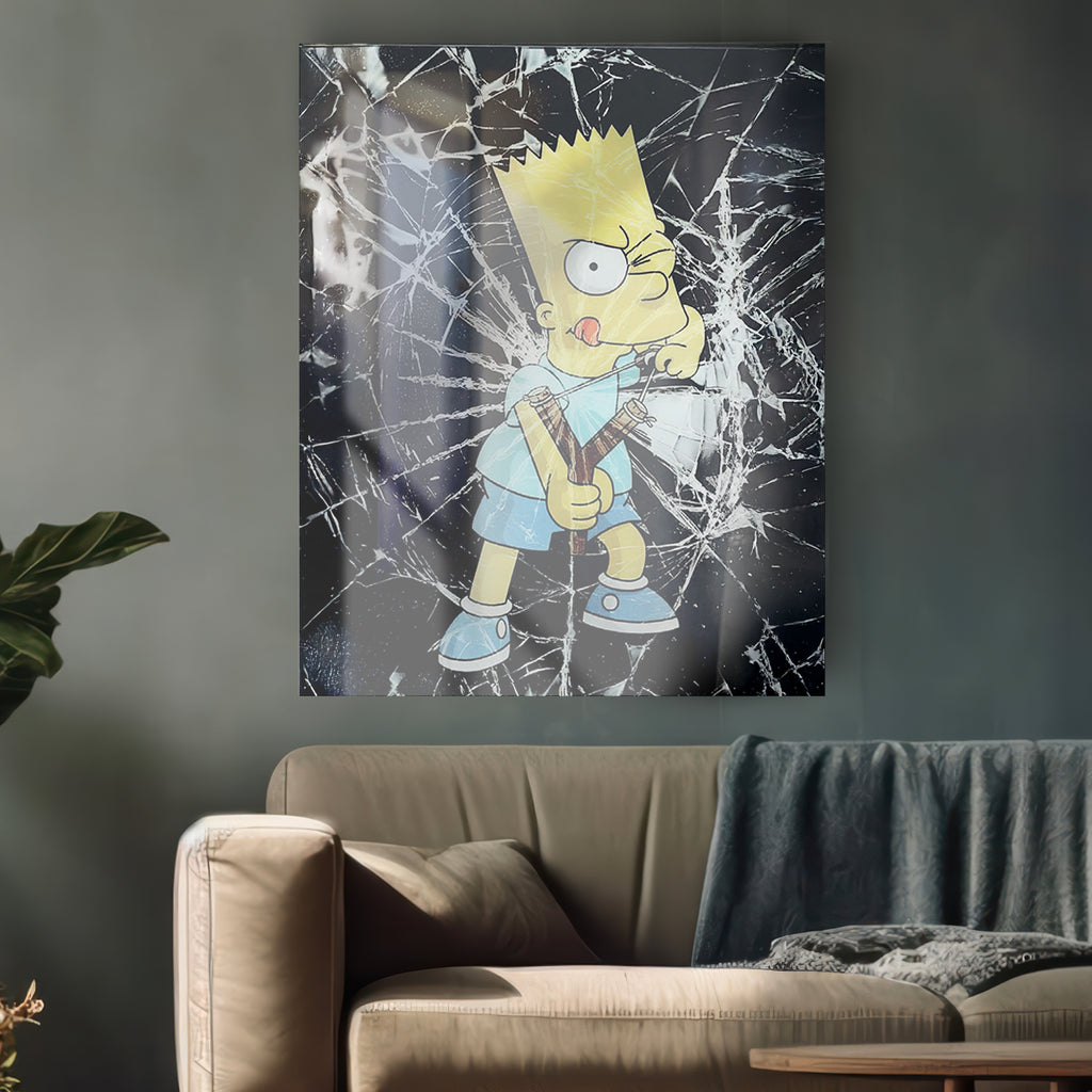 Quadro in vetro BART SIMPSON