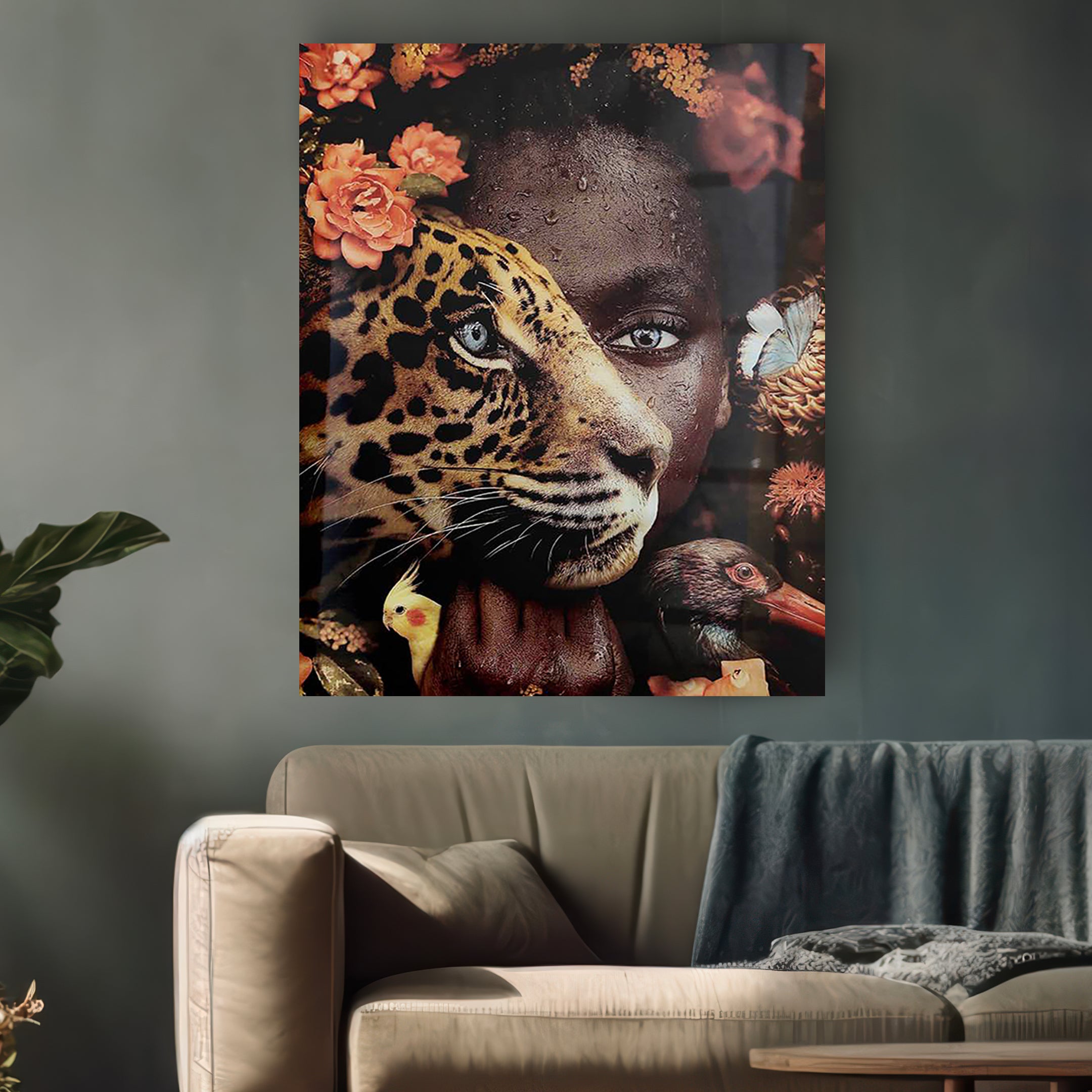 Quadro in vetro BLUEYES