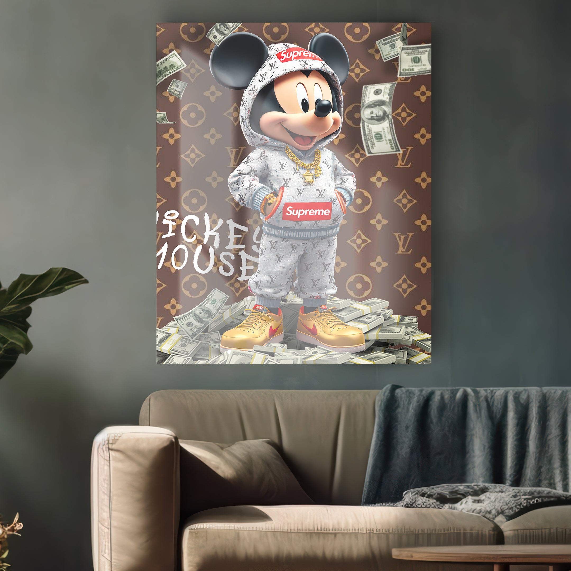 Quadro in vetro MICKY LV MOUSE