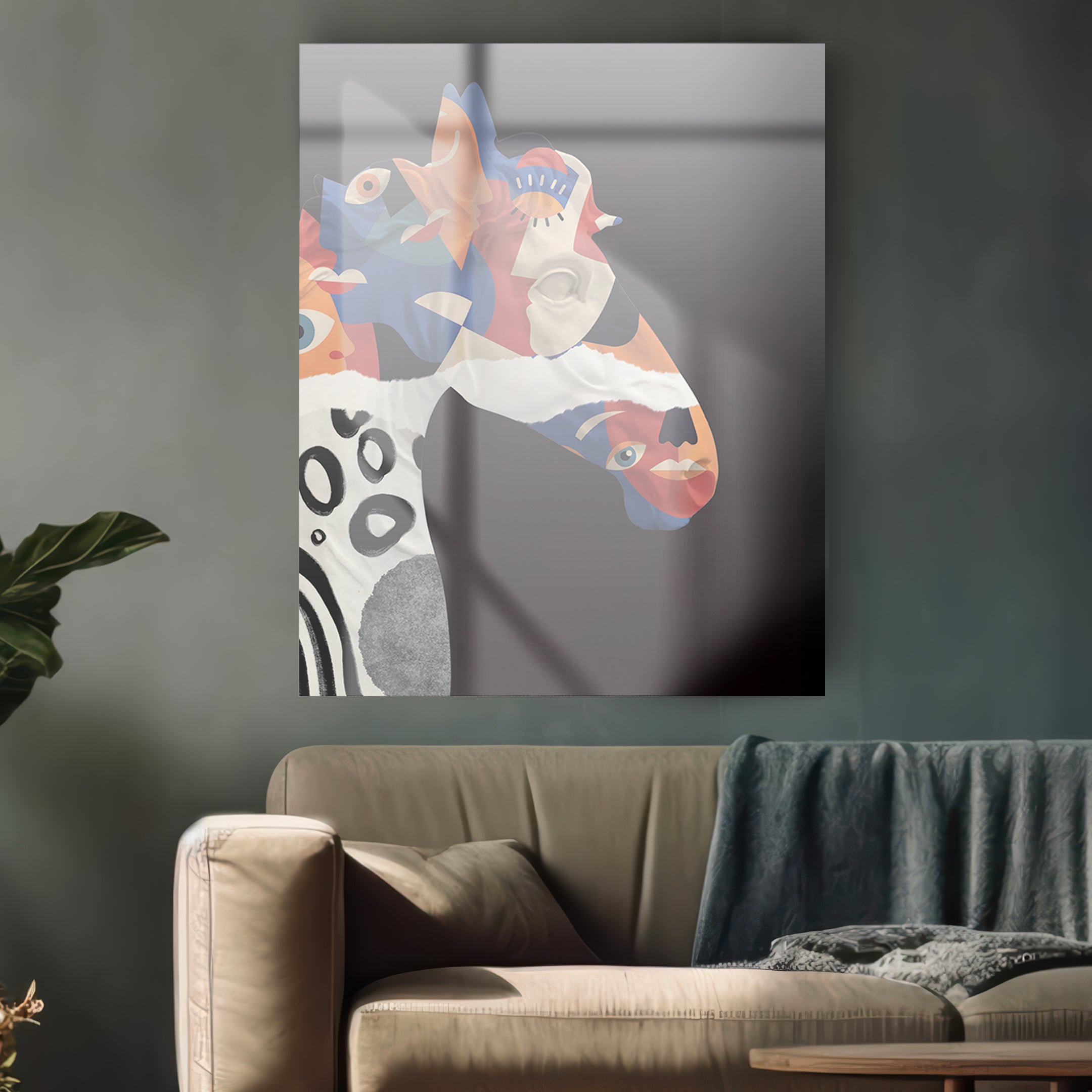 Image en verre CHEVAL