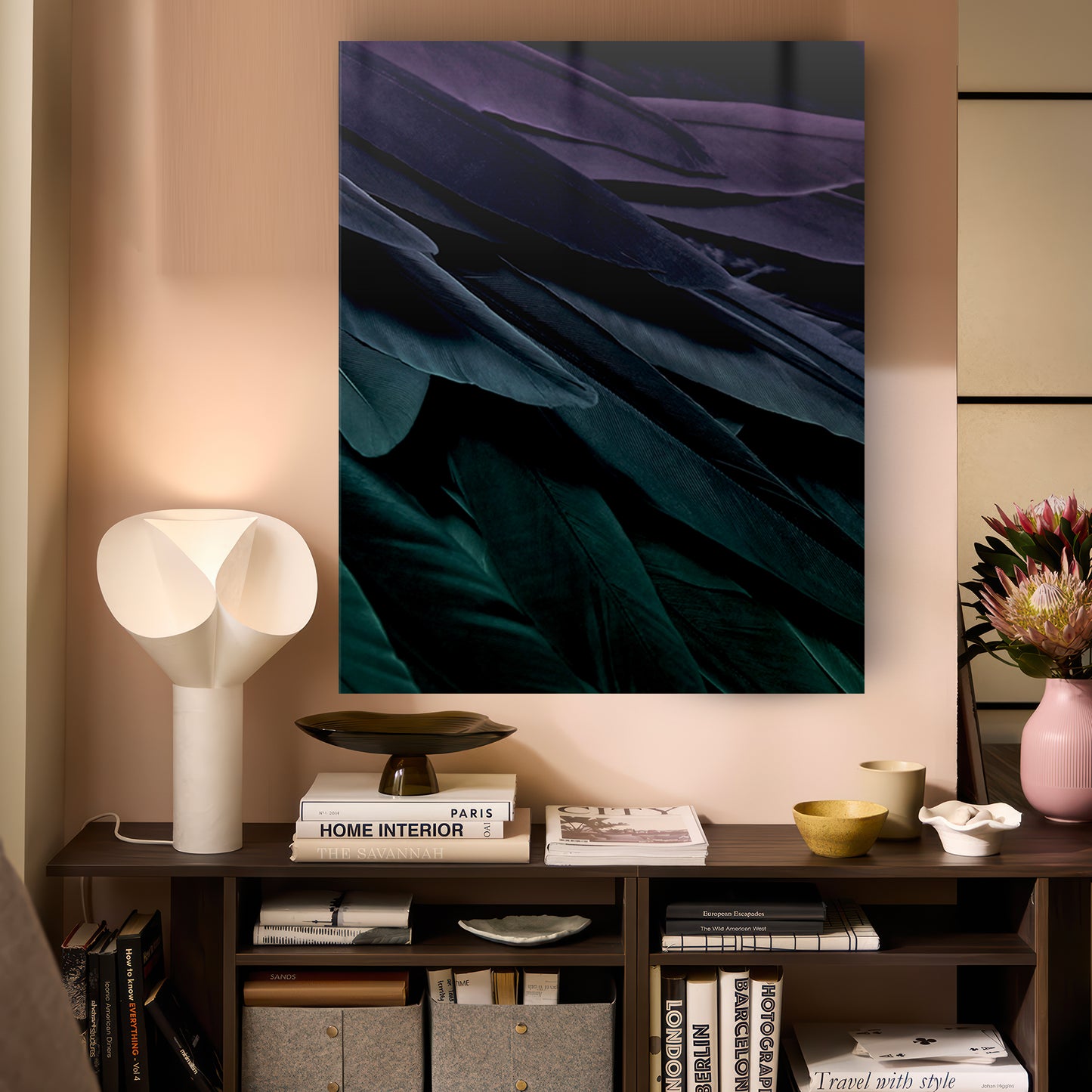 Quadro in vetro PIUMA