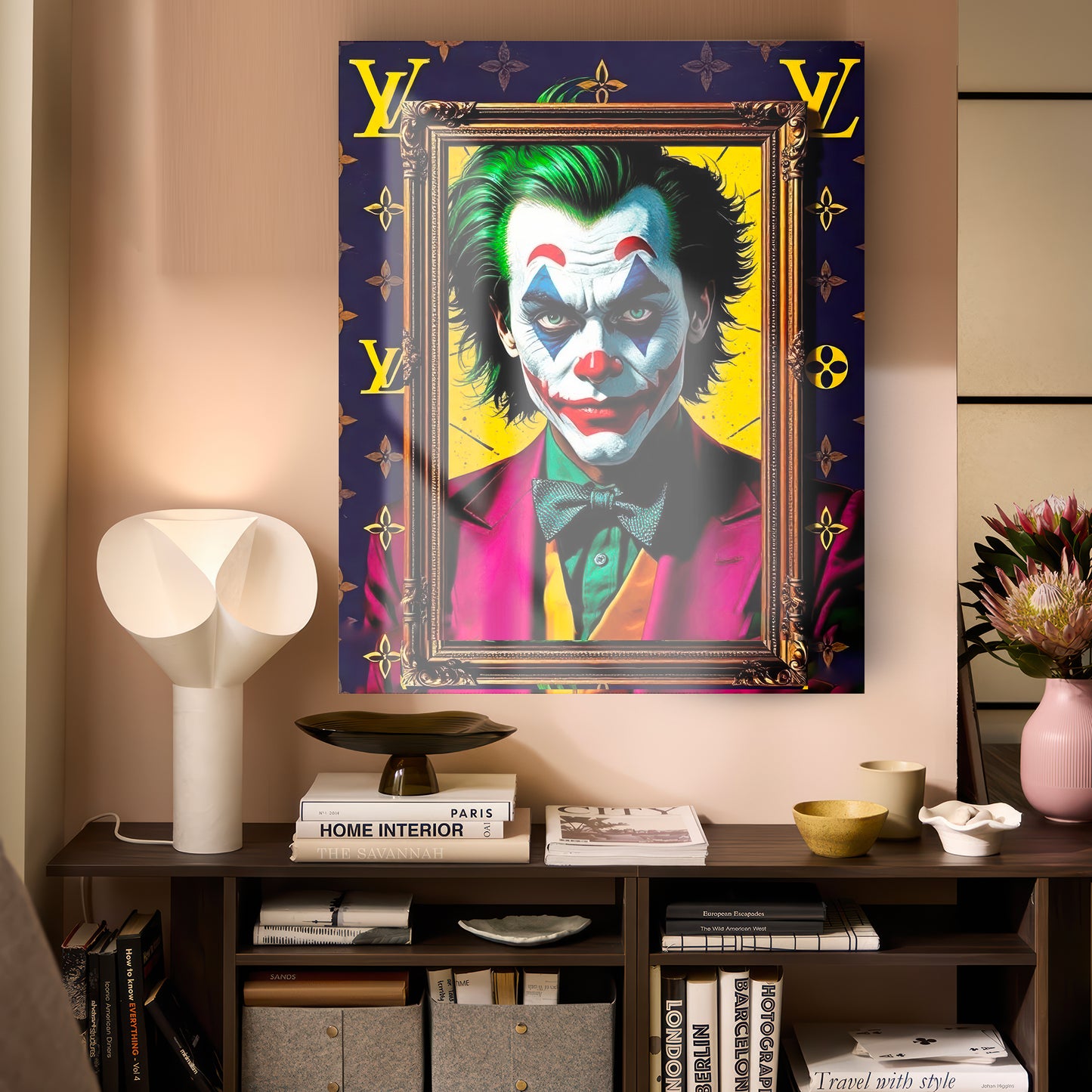 Quadro in vetro LV JOKER