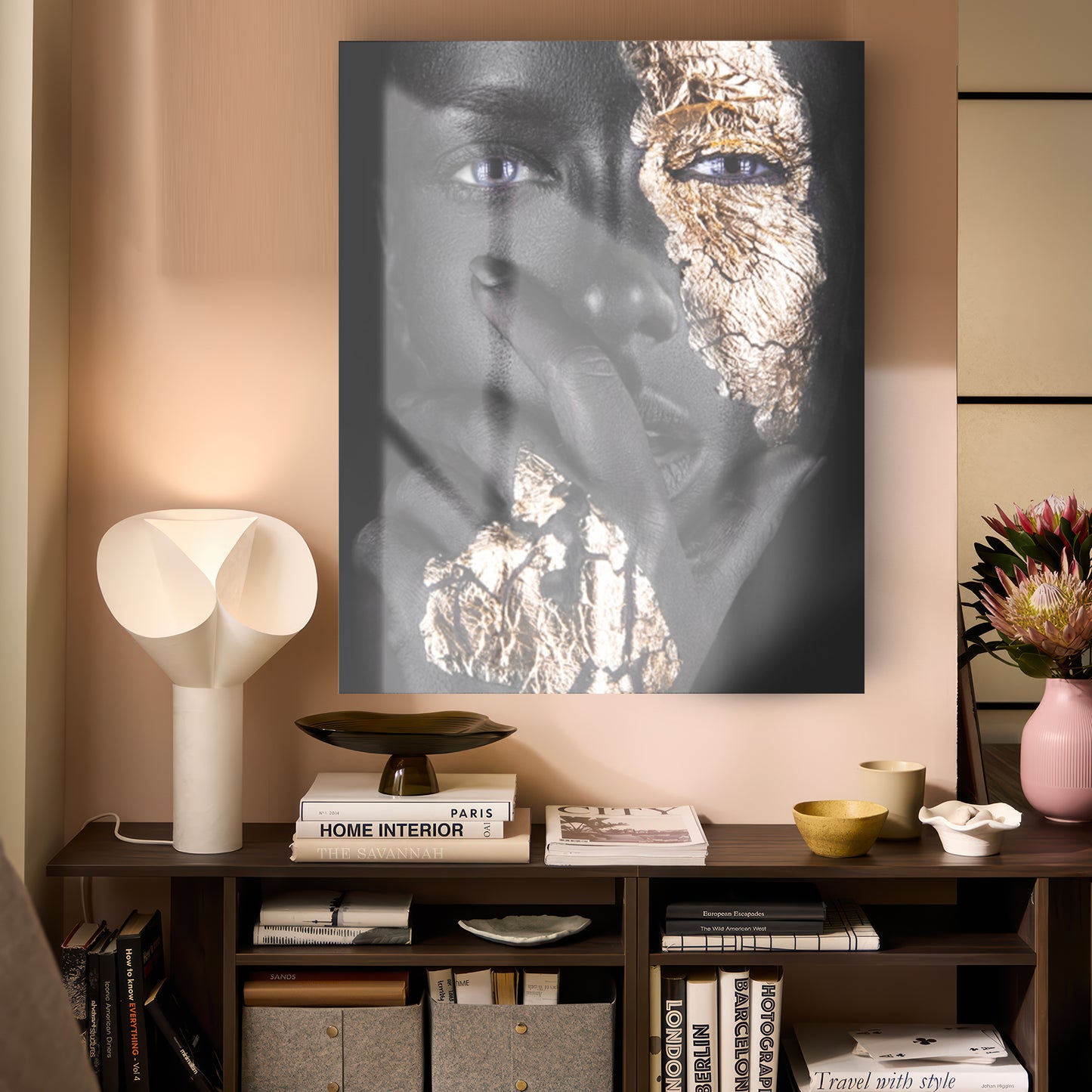 Tableau en verre PHILIA GOLD