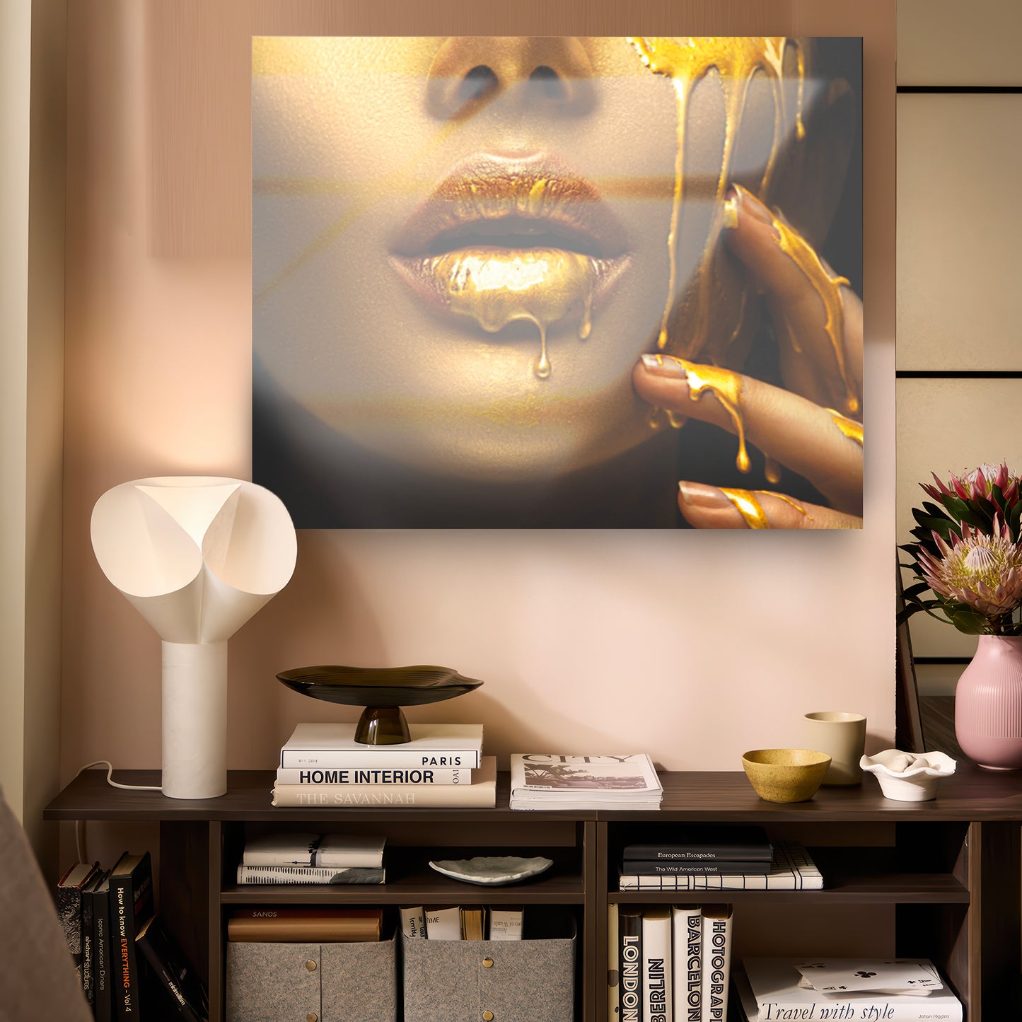 Tableau en verre PHILIA GOLD