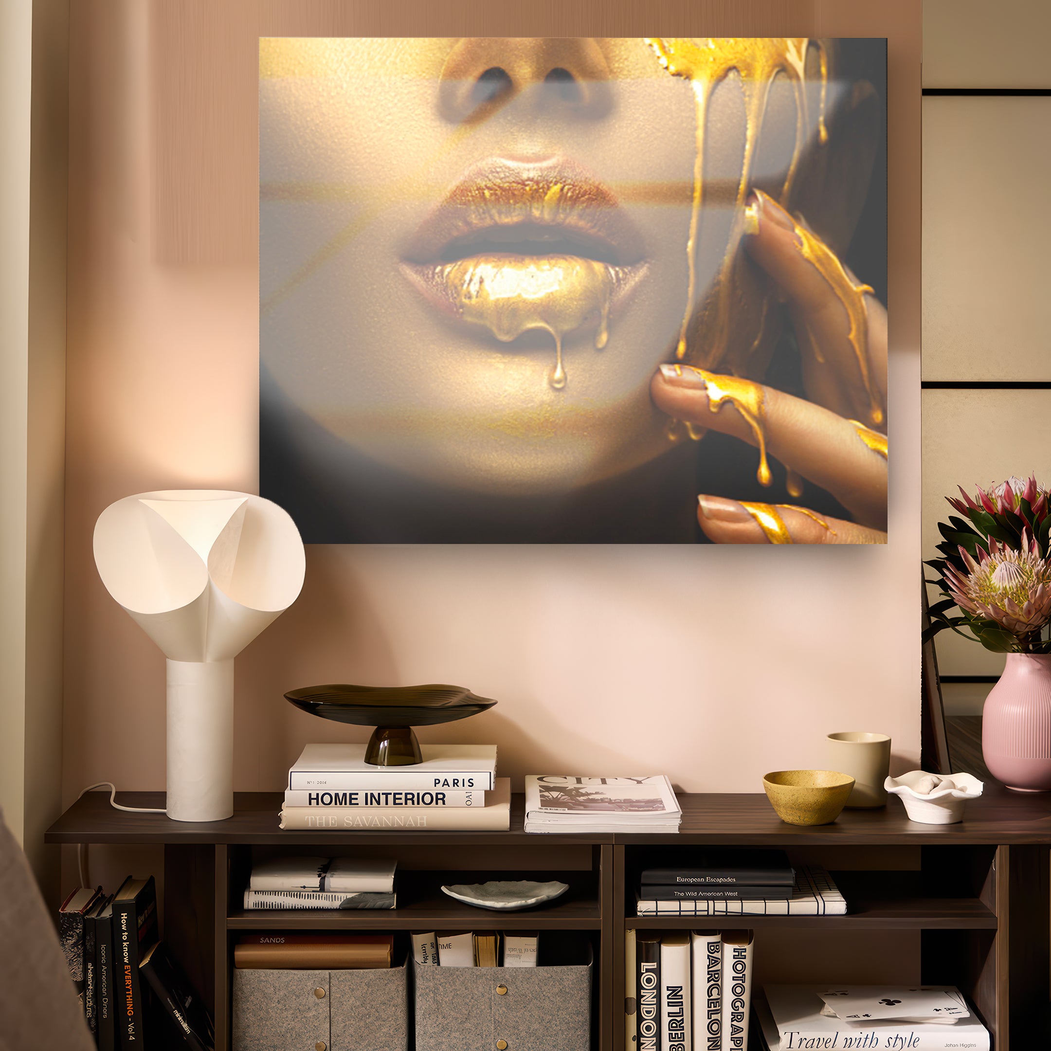 Quadro in vetro GOLDEN CRY